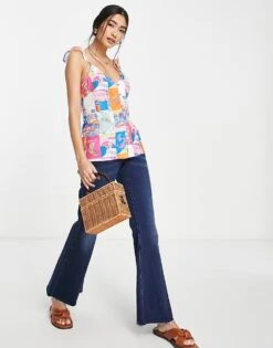 Never Fully Dressed Postcard Cami Top Co-ord In Multi For Women -Never Fully Dressed Sales 201407521 4
