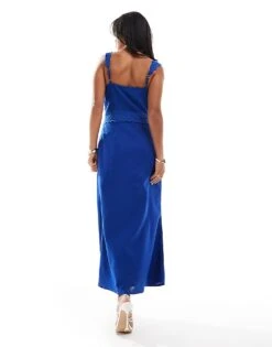 Never Fully Dressed Petite Mimi Maxi Dress In Cobalt For Women Cobalt Blue -Never Fully Dressed Sales 206411149 4