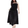 Never Fully Dressed Plus Lola Maxi Dress In Black For Women