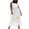Never Fully Dressed Plus Corfu Midi Dress In White For Women