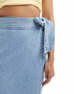 Never Fully Dressed Jaspre Denim Mini Skirt In Blue For Women -Never Fully Dressed Sales 206872560 5