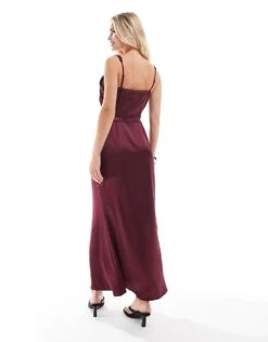 Never Fully Dressed Petite Lace Cut-out Slip Maxi Dress In Burgundy For Women Oxblood -Never Fully Dressed Sales 207032490 2