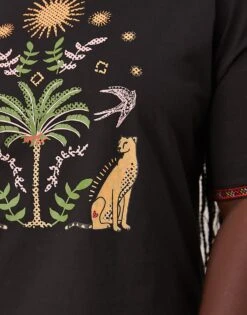 Never Fully Dressed Plus Running Wild T-shirt Co-ord In Black For Women -Never Fully Dressed Sales 207062951 3