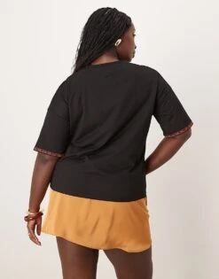 Never Fully Dressed Plus Running Wild T-shirt Co-ord In Black For Women -Never Fully Dressed Sales 207062951 4