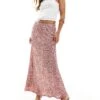Never Fully Dressed Sequin Maxi Skirt In Pink For Women