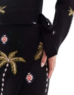 Never Fully Dressed Petite Havanna Knitted Mini Dress In Black For Women -Never Fully Dressed Sales 207229860 4