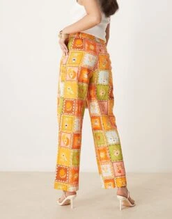 Never Fully Dressed Trouser In Patchwork Print For Women Multi -Never Fully Dressed Sales 208066662 4