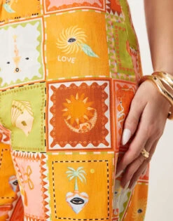 Never Fully Dressed Trouser In Patchwork Print For Women Multi -Never Fully Dressed Sales 208066662 5